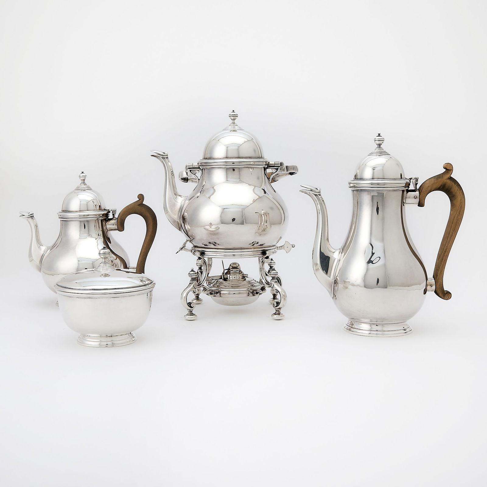English Sterling Silver Part Tea and Coffee Service (1 of 5)