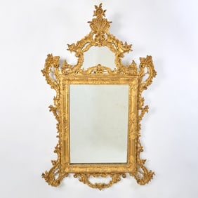 Italian Rococo Style Giltwood Mirror