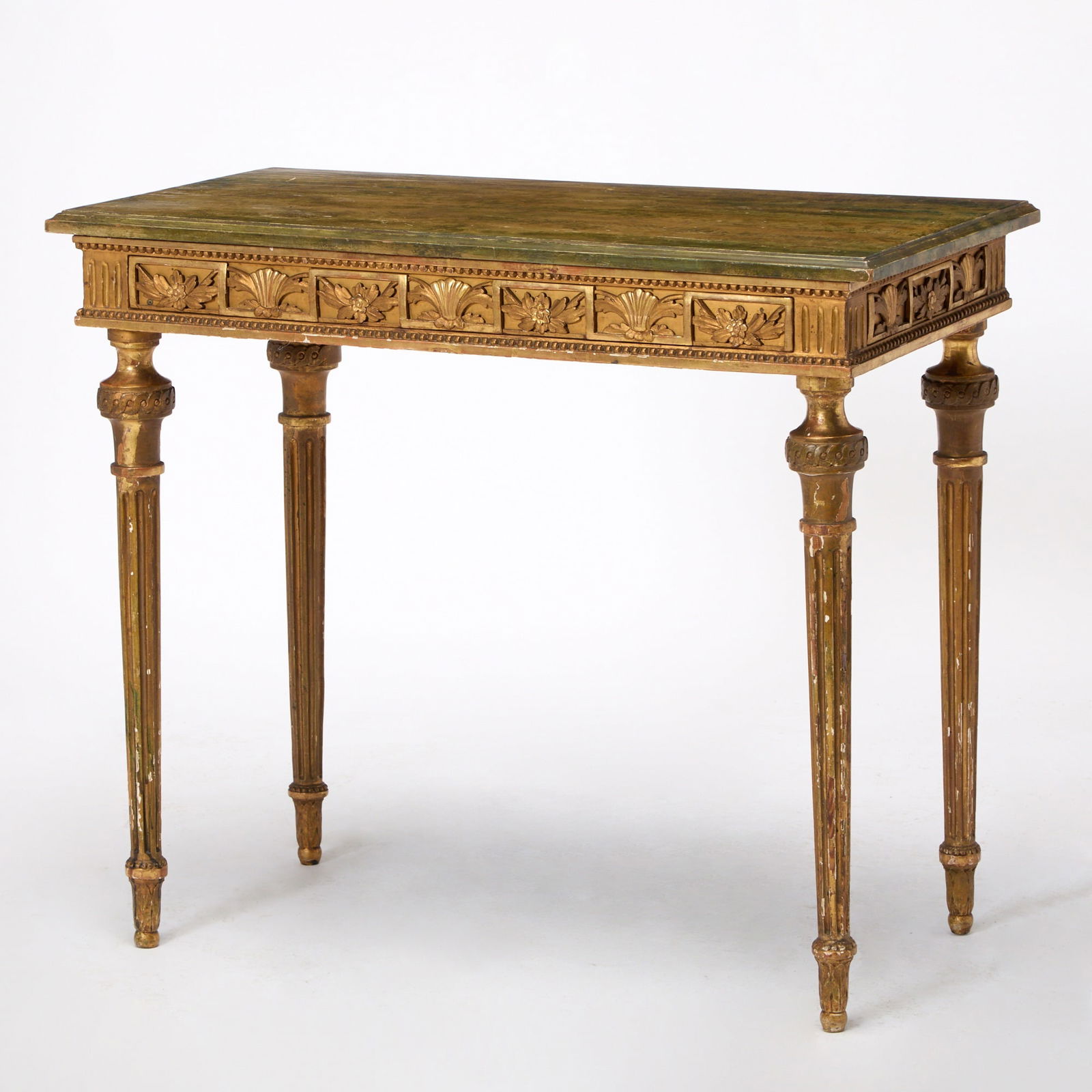 Swedish Gustav IV Gilt and Painted Wood Side Table (1 of 5)