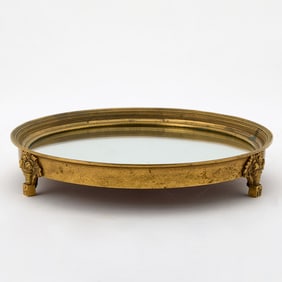 Small Empire Gilt-Bronze Circular Surtout de Table