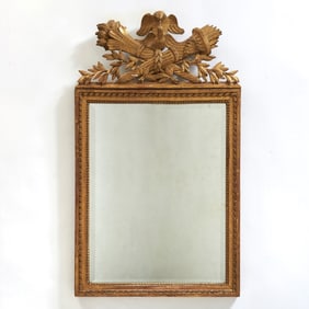 Louis XVI Giltwood Mirror