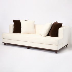 White Upholstered Sofa