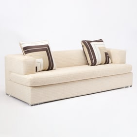 Art Deco Style Upholstered Sofa