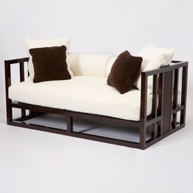 Upholstered Rosewood Sofa