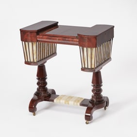 Baltic Neoclassical Mahogany Work Table