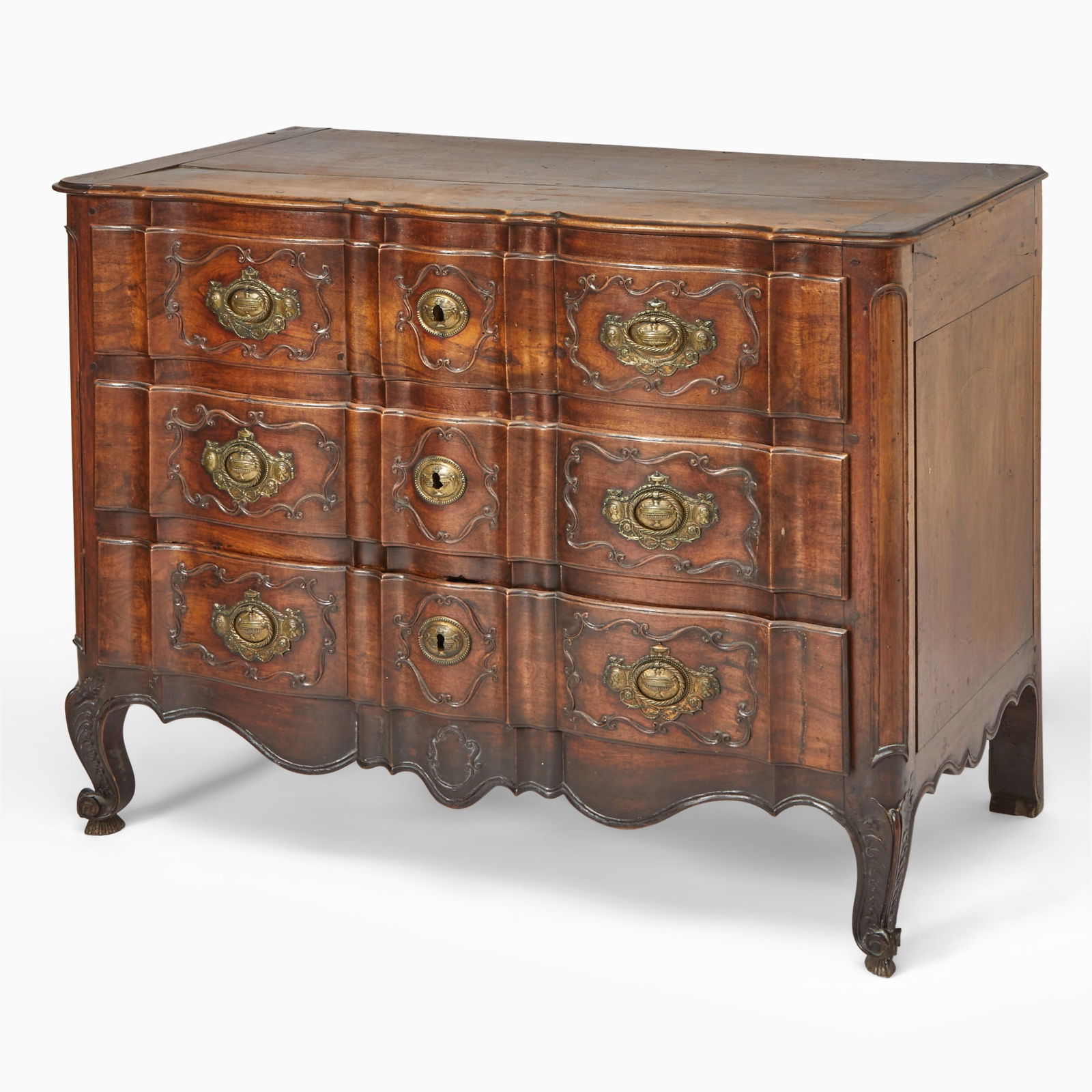 Louis XV Provincial Walnut Commode (1 of 2)