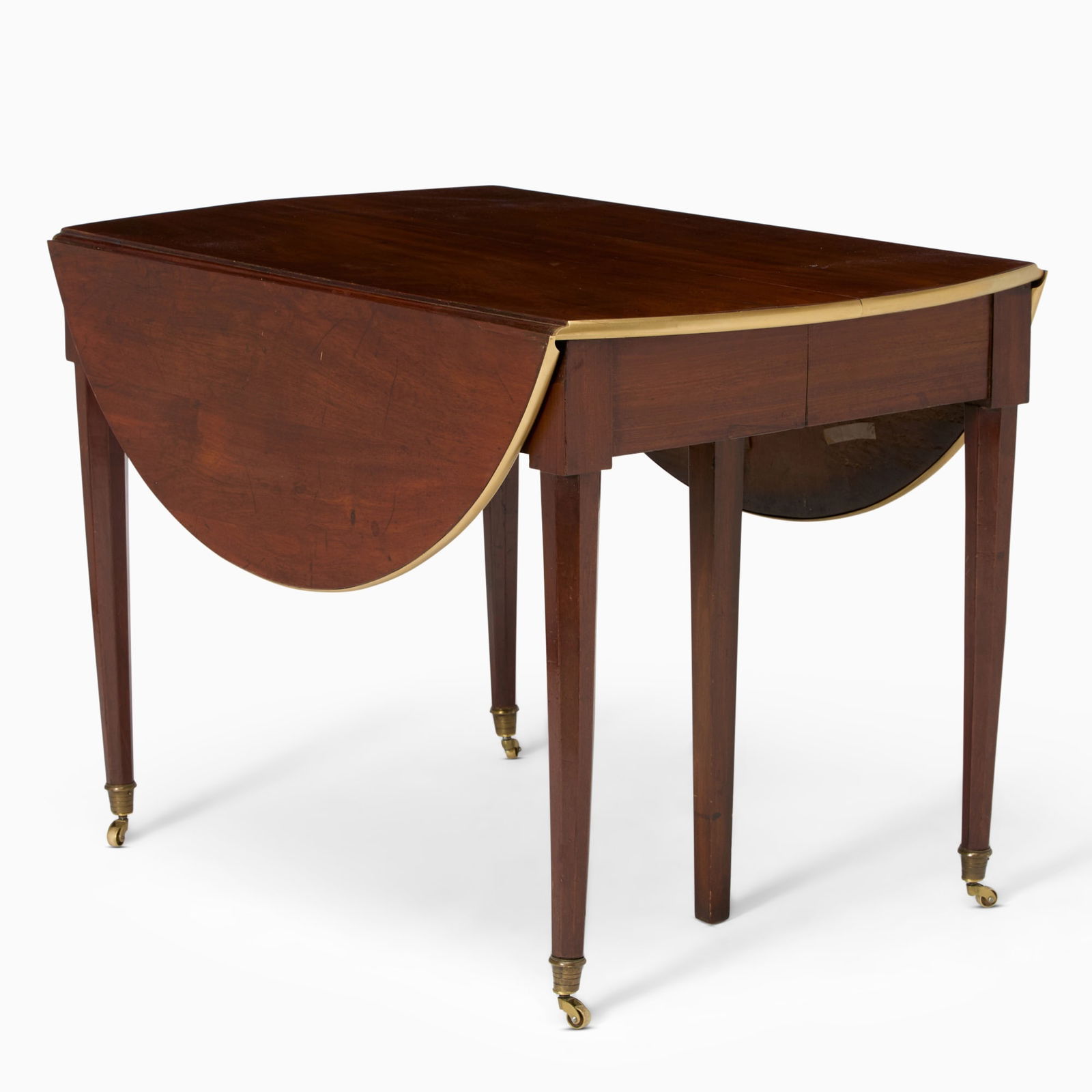 Louis XVI Brass-Mounted Mahogany Extension Dining Table With Four Leaves (1 of 2)