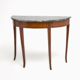 Directoire Mahogany Demilune Console