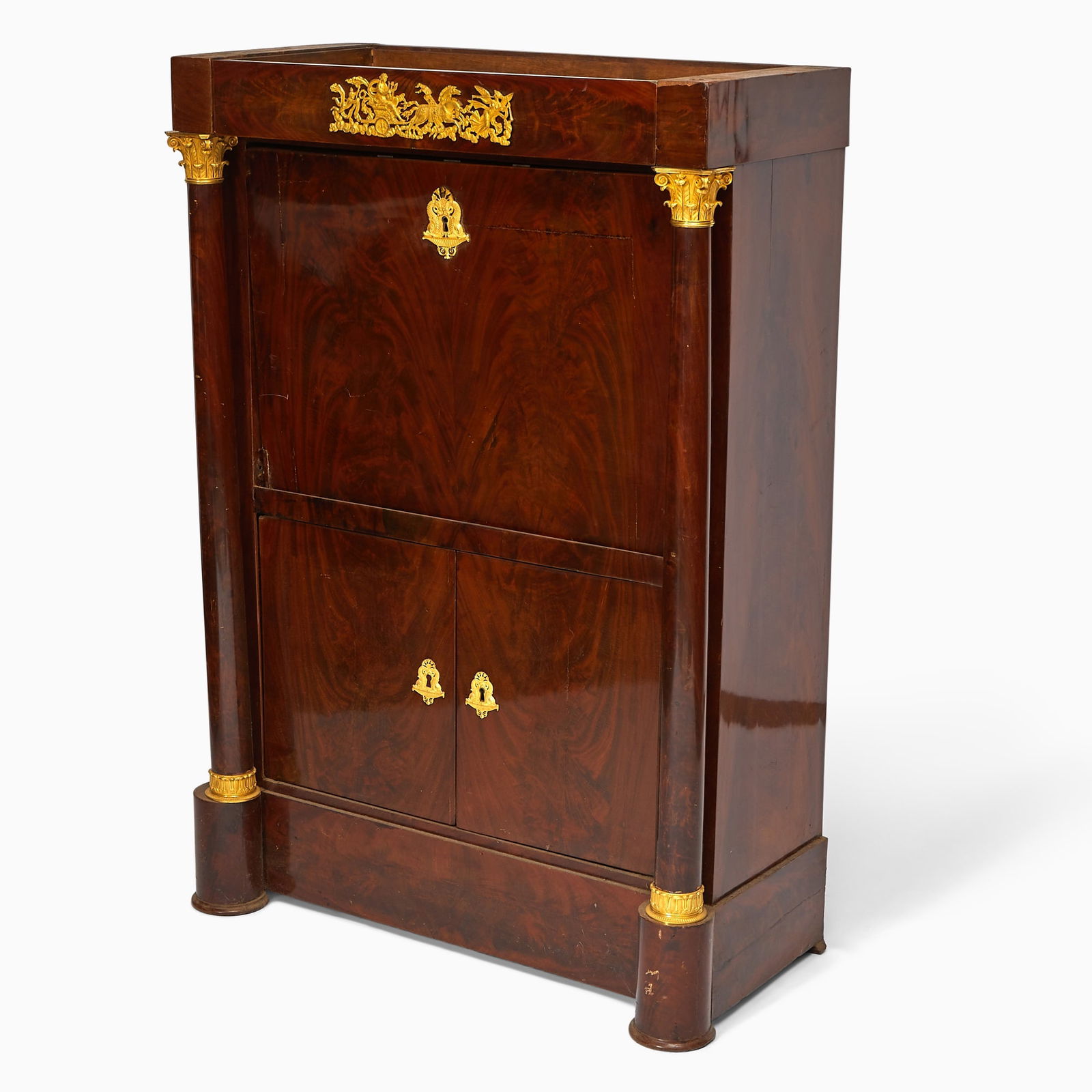 Empire Mahogany Secretaire a Abattant (1 of 3)