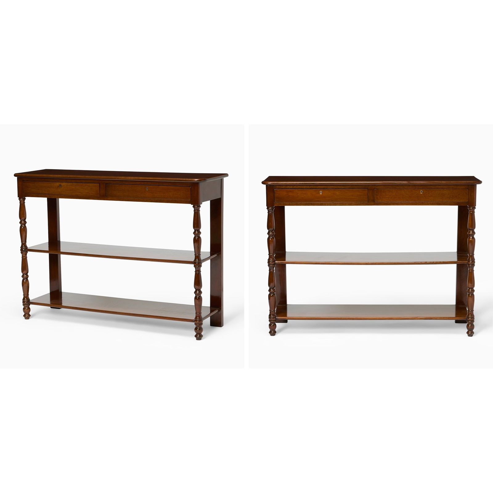 Pair of Charles X Mahogany Side Tables (1 of 4)