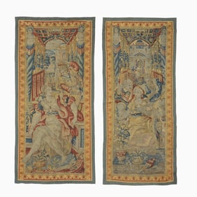 Pair of Flemish Tapestry Panels