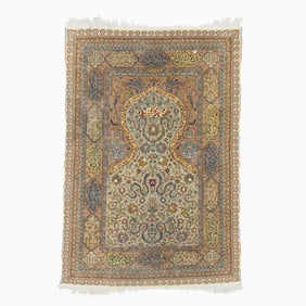 Hereke Silk Prayer Rug