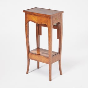 Louis XV Kingwood Side Table with Adjustable Mirror