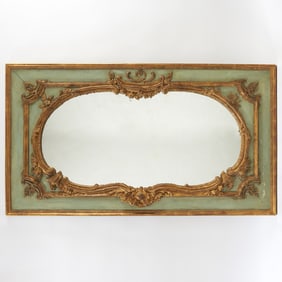 Louis XV Provincial Carved and Painted Wood Panel Frame