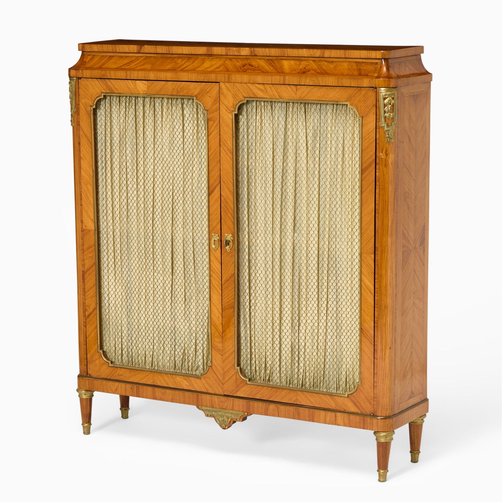 Louis XVI Style Gilt-Bronze Mounted Tulipwood Two-Door Bibliotheque (1 of 6)