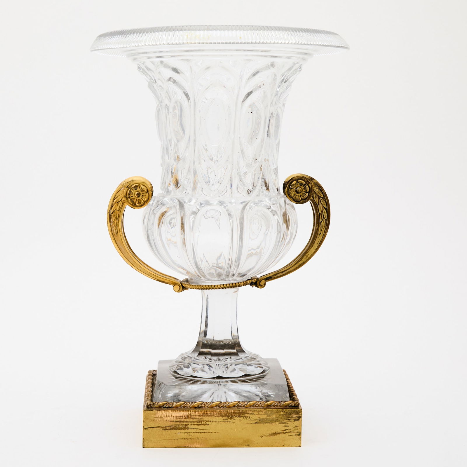 French Gilt-Bronze Mounted Cut-Glass Vase (1 of 6)