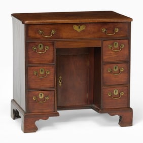 George II Mahogany Kneehole Desk