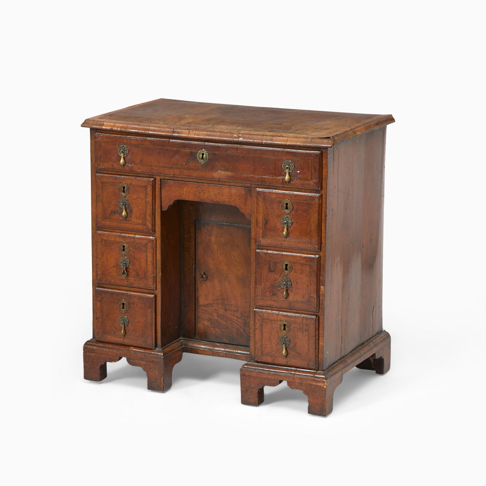 George I Inlaid Walnut Parquetry Kneehole Desk (1 of 5)