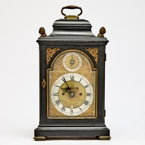 George III Brass-Mounted Ebonized Bracket Clock