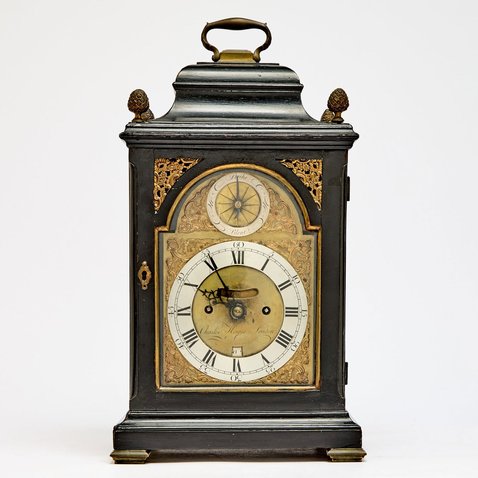 George III Brass-Mounted Ebonized Bracket Clock (1 of 4)