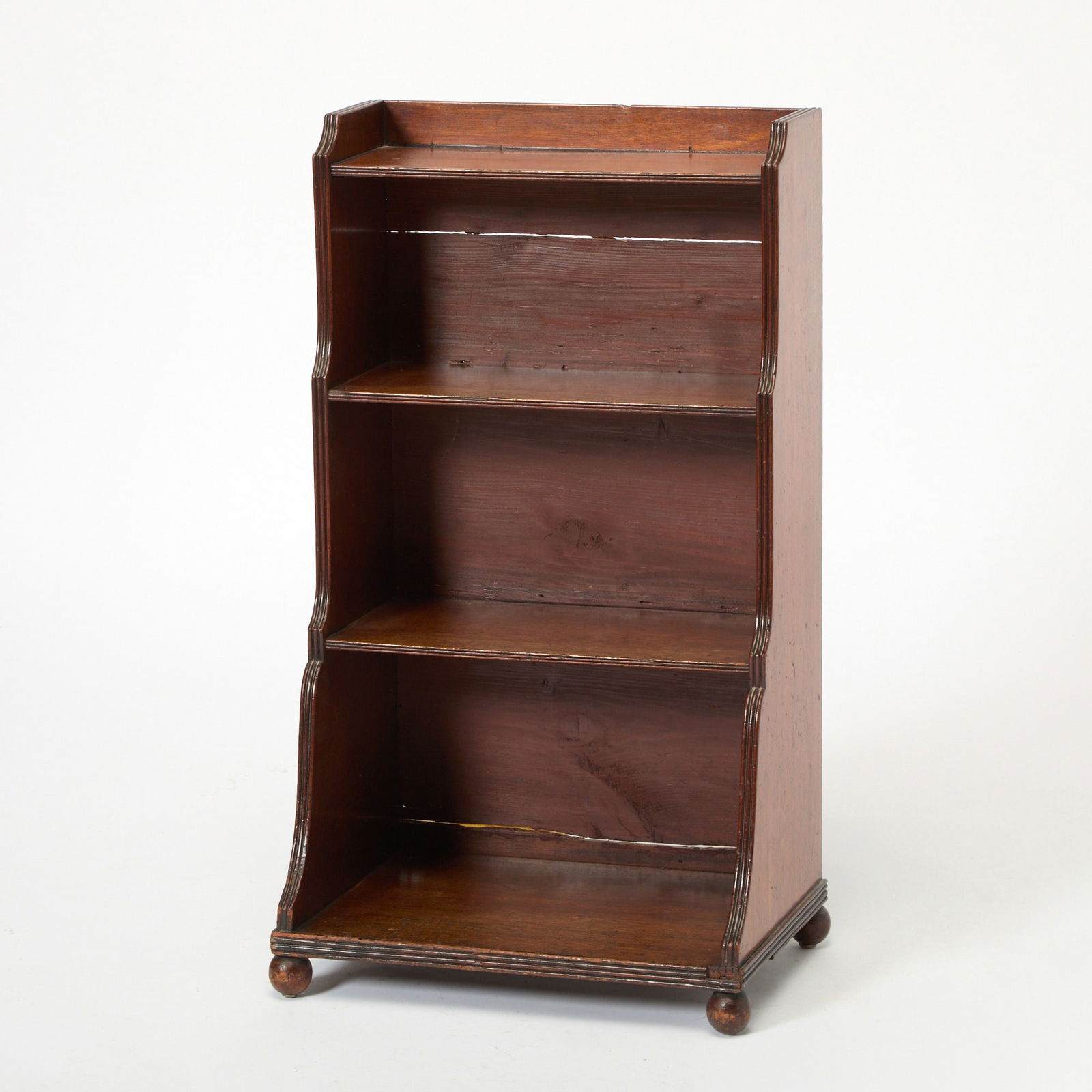 George III Mahogany Open Bookcase (1 of 5)