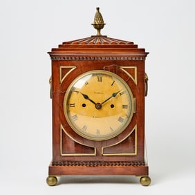 Regency Mahogany Bracket Clock