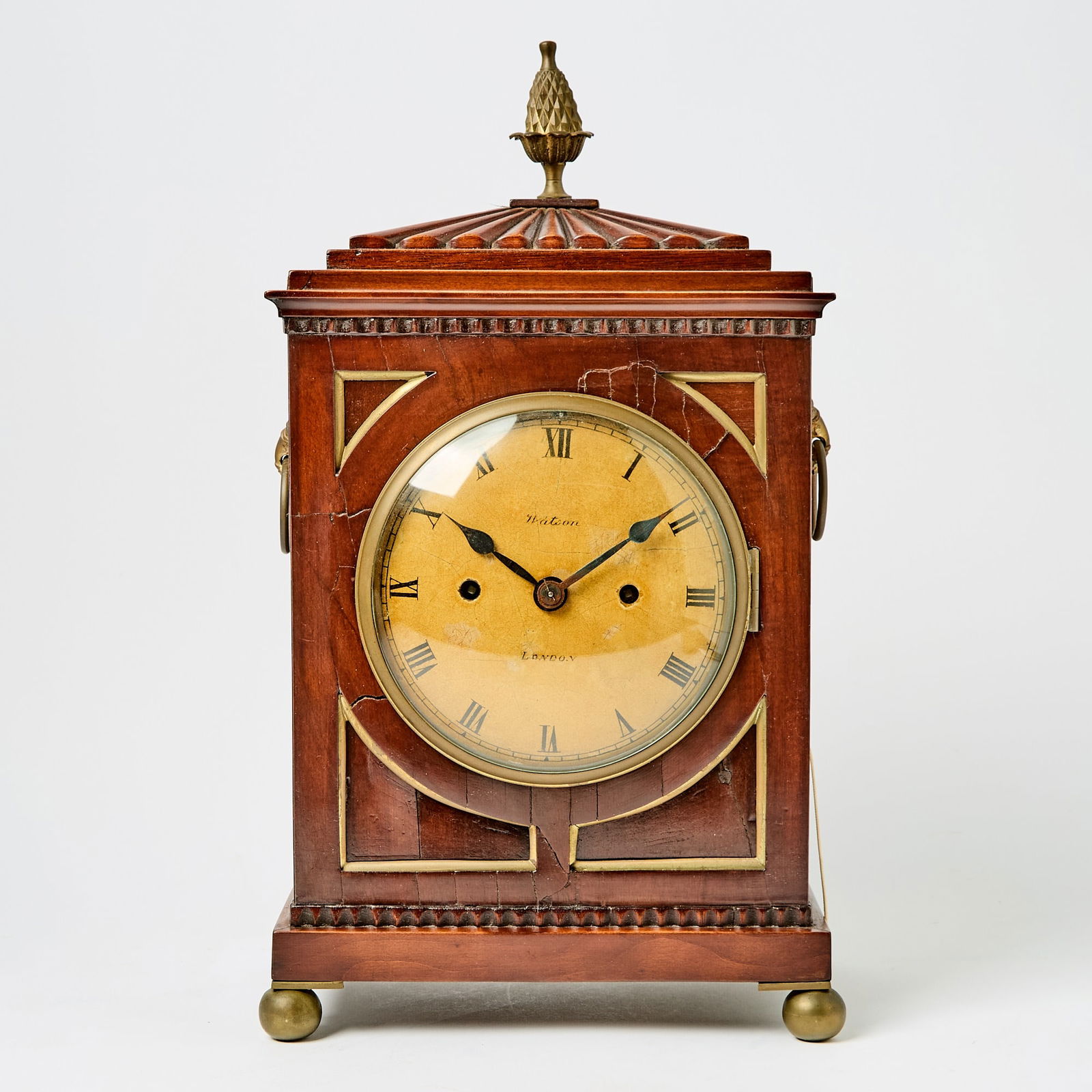 Regency Mahogany Bracket Clock (1 of 5)