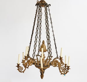 Louis-Philippe Gilt-Bronze Chandelier