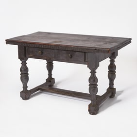 Jacobean Style Carved Oak Serving Table