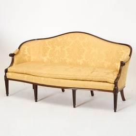 George III Style Mahogany Sofa