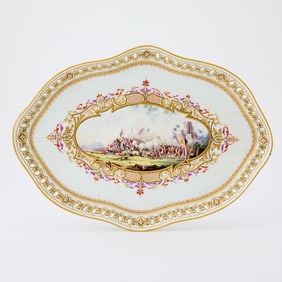 Meissen Marcolini Reticulated Porcelain Oval Tray