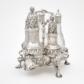 George II Sterling Silver Cruet Frame