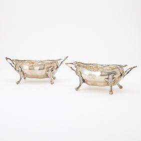 Pair of George III Sterling Silver Sauce Tureens