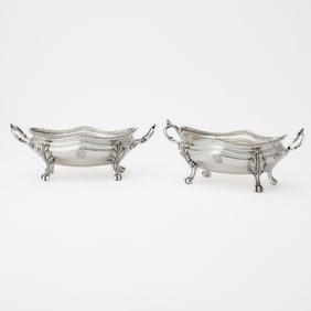Pair of George III Sterling Silver Sauce Tureens
