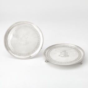 Pair of George III Sterling Silver Salvers