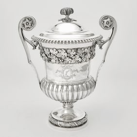 George III Sterling Silver Covered Two Handled Cup
