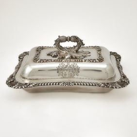 William IV Sterling Silver Covered Entree Dish