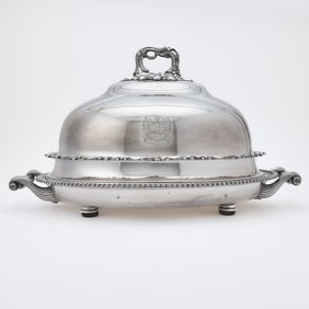 Victorian Silver Plated Covered Dish