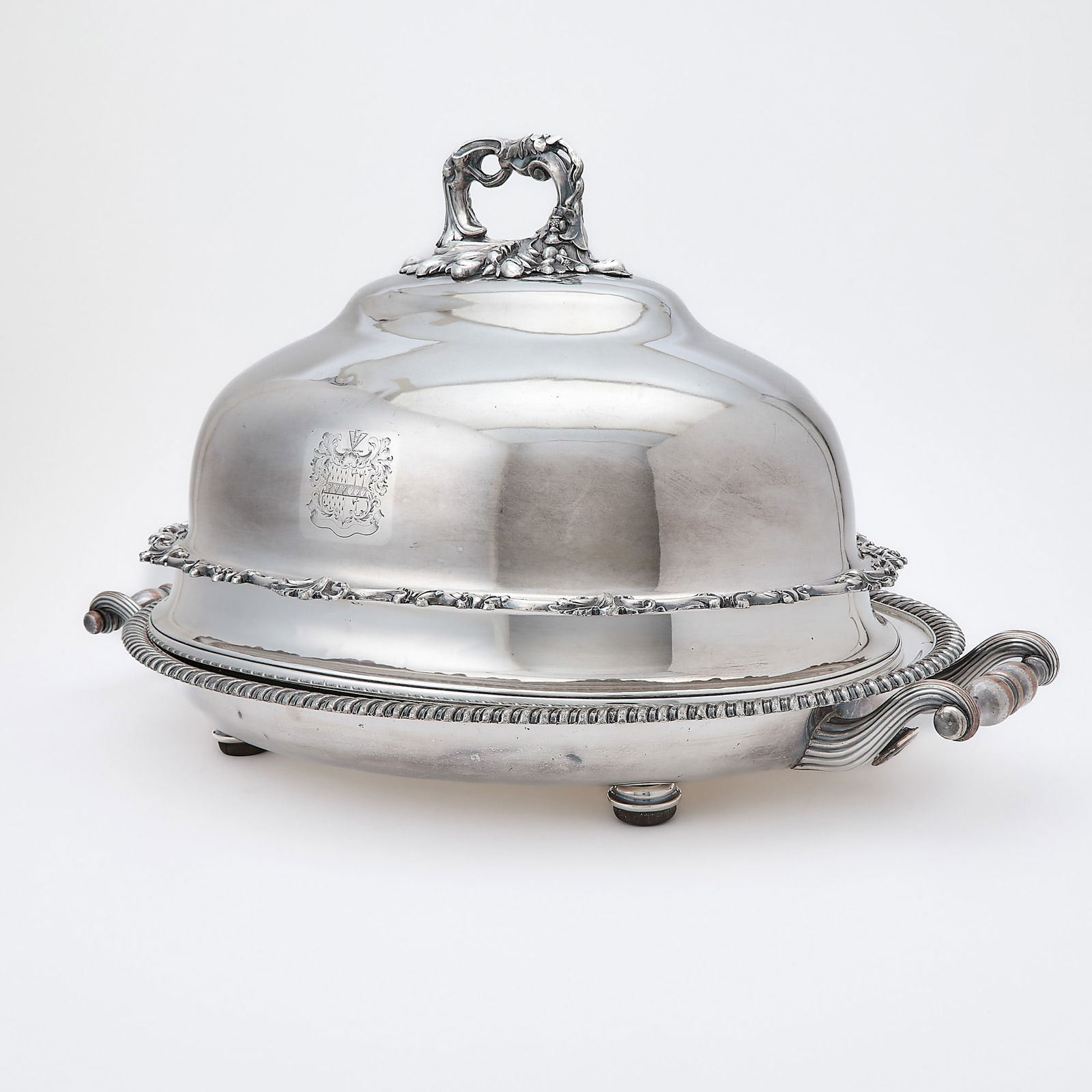 Victorian Silver Plated Covered Dish - 3