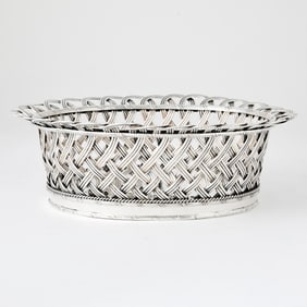Edward VII Sterling Silver Basket