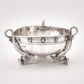 Scottish Edward VII Sterling Silver Footed Bowl