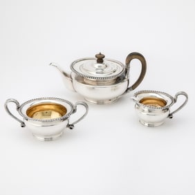 George V Regency Style Sterling Silver Tea Service