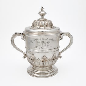 Yachting Interest: George VI Sterling Silver Two Handled Covered Cup