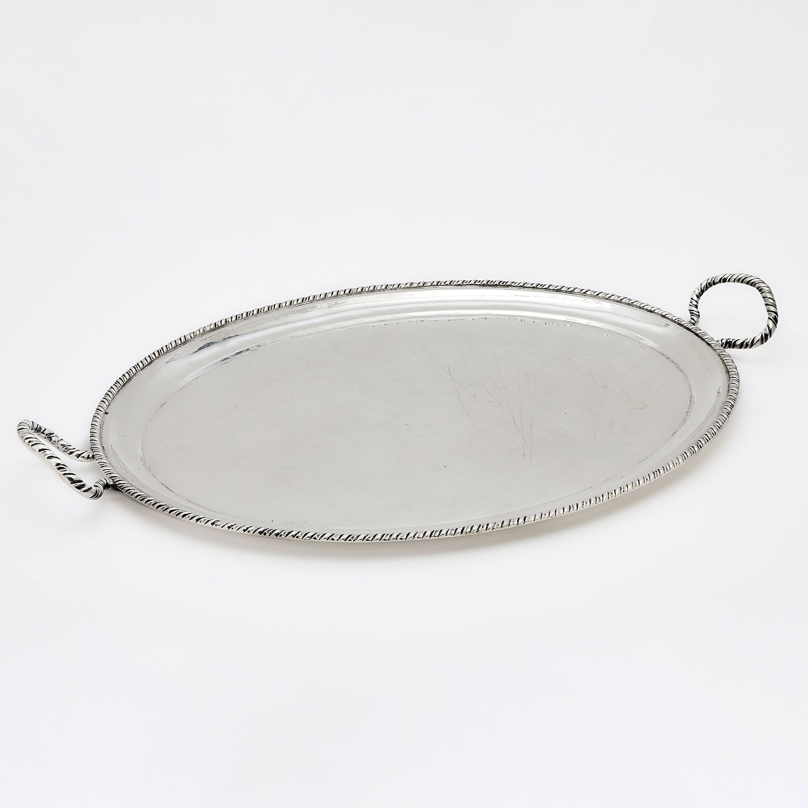 Italian Silver Two-Handled Tray (1 of 2)