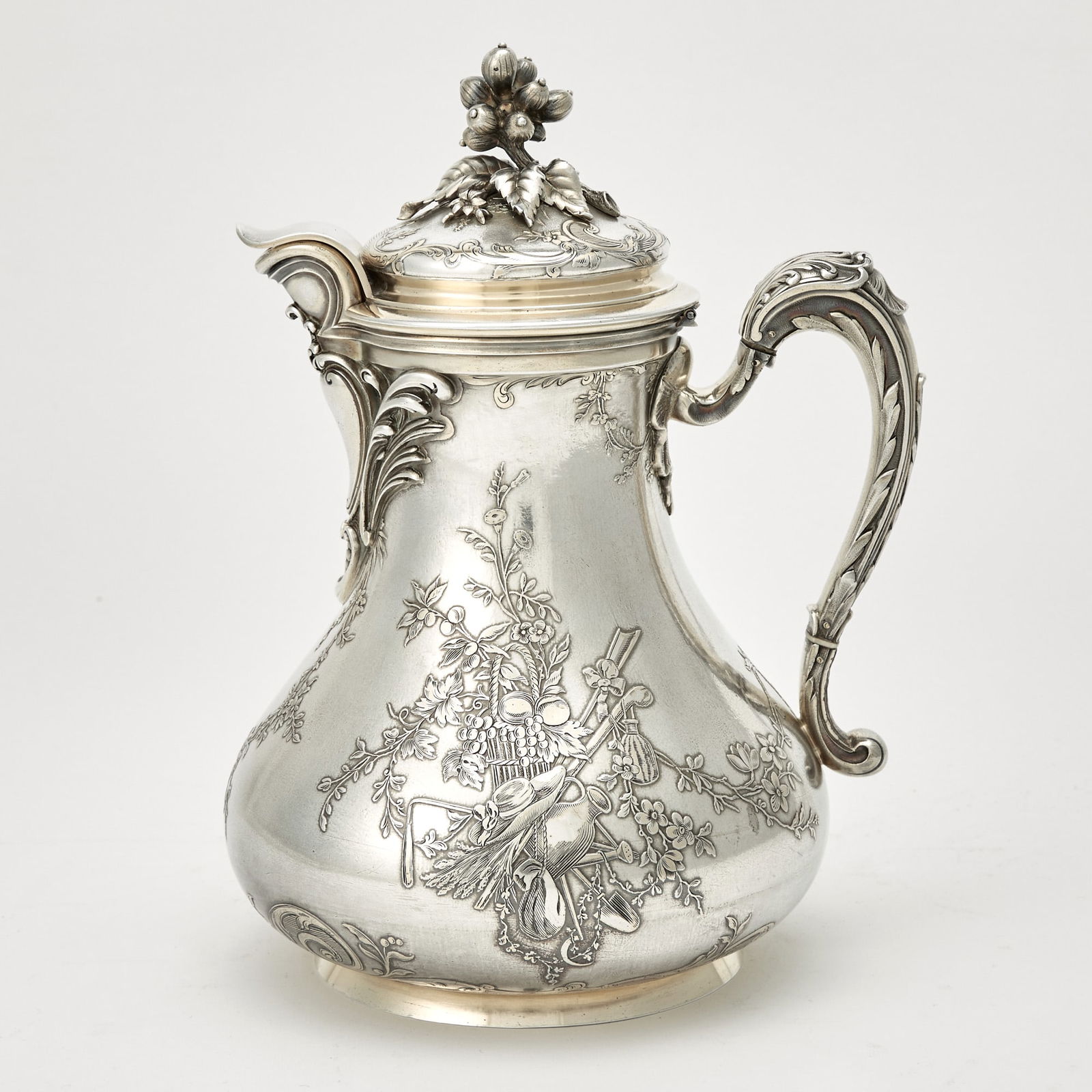 French Silver Coffee Pot (1 of 6)