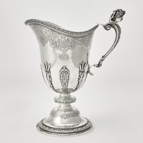 French Silver Ewer