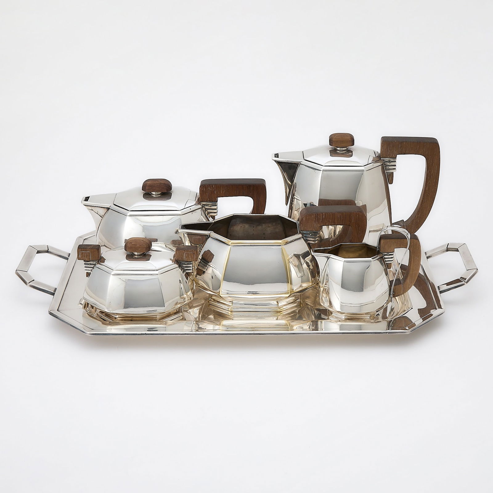 Jean E. Puiforcat Silver Tea and Coffee Service (1 of 6)