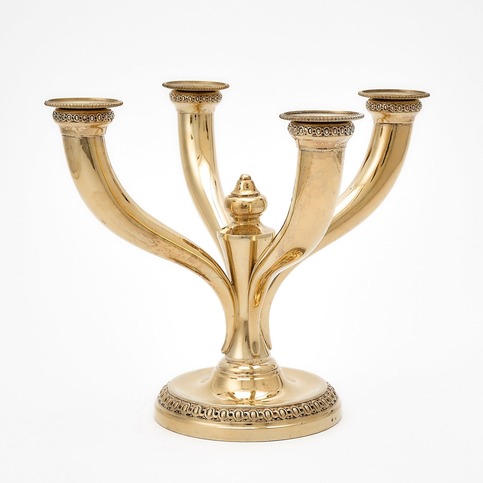 French Silver Gilt Four Light Candelabrum (1 of 7)