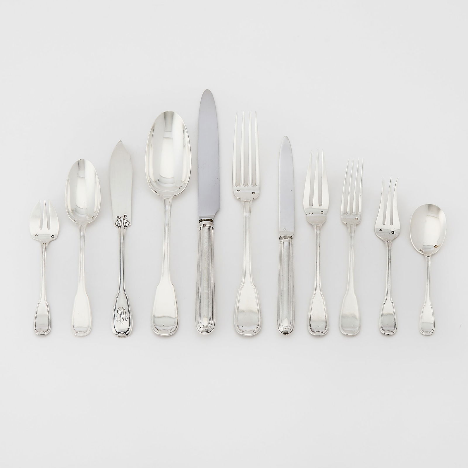 French Silver Partial Flatware Service (1 of 3)