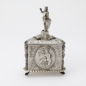 Continental Silver Covered Box